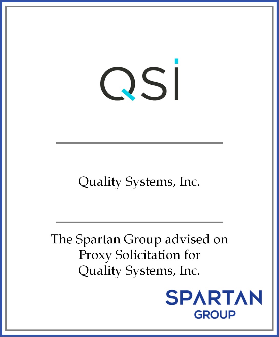 Quality Systems, Inc.